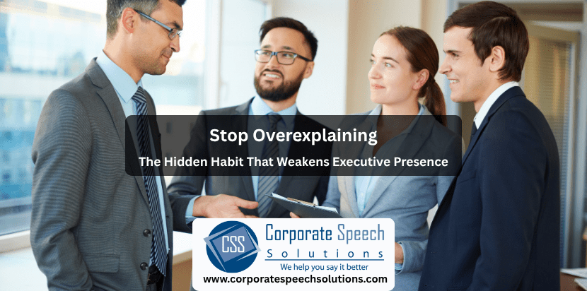 Stop Overexplaining